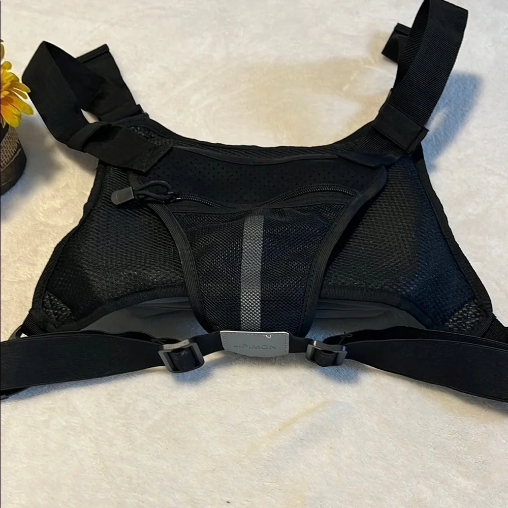 Jipimon Gray and Black Messenger Bag with Functional Design